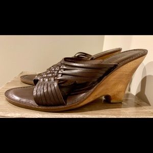 Michael Kors Huarache style wedge, size 9.